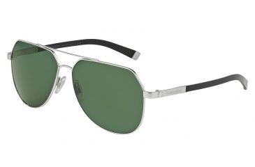 Image of Dolce&amp;Gabbana BASALTO DG2133 Single Vision Prescription Sunglasses DG2133-05-71-60 - Lens Diameter 60 mm, Frame Color Silver Sand/shiny