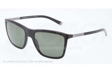 Image of Dolce&amp;Gabbana BASALTO DG4210 Progressive Prescription Sunglasses DG4210-19349A-55 - Lens Diameter 55 mm, Frame Color Matte Black