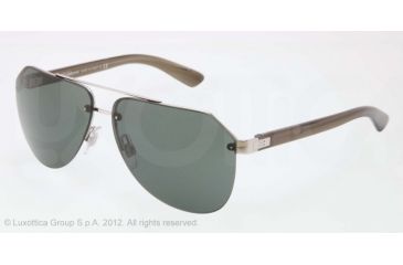 Image of Dolce&amp;Gabbana BLOCK HINGE DG2124 Progressive Prescription Sunglasses DG2124-121871-61 - Lens Diameter 61 mm, Lens Diameter 61 mm, Frame Color Silver