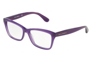 Image of Dolce&Gabbana CONTEMPORARY DG3215 Progressive Prescription Eyeglasses 2914-52 - Opal Violet Frame