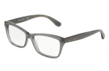 Image of Dolce&Gabbana CONTEMPORARY DG3215 Progressive Prescription Eyeglasses 2915-52 - Opal Grey Frame