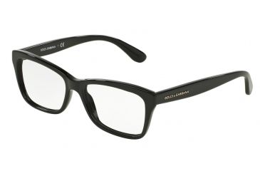 Image of Dolce&Gabbana CONTEMPORARY DG3215 Progressive Prescription Eyeglasses 501-52 - Black Frame