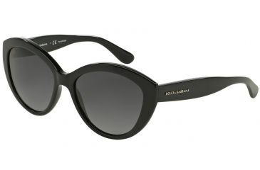 Image of Dolce&amp;Gabbana CONTEMPORARY DG4239 Single Vision Prescription Sunglasses DG4239-501-T3-56 - Lens Diameter 56 mm, Frame Color Black