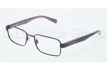 Image of Dolce&amp;Gabbana CONTRAST DG1238P Eyeglass Frames 1169-5217 - Black Frame, Demo Lens Lenses