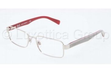 Image of Dolce&amp;Gabbana CONTRAST DG1238P Eyeglass Frames 1172-5217 - Silver Frame