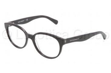Image of Dolce&amp;Gabbana D&amp;G ALL OVER DG3146P Single Vision Prescription Eyeglasses 2667-5017 - Dark Steel Frame