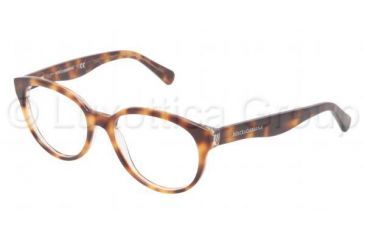 Image of Dolce&amp;Gabbana D&amp;G ALL OVER DG3146P Single Vision Prescription Eyeglasses 2668-5017 - Dark Steel Frame
