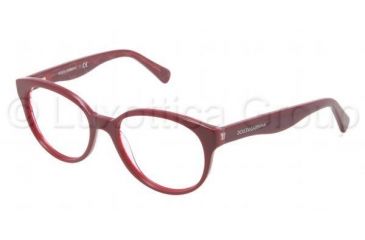 Image of Dolce&amp;Gabbana D&amp;G ALL OVER DG3146P Single Vision Prescription Eyeglasses 2669-5017 - Dark Steel Frame