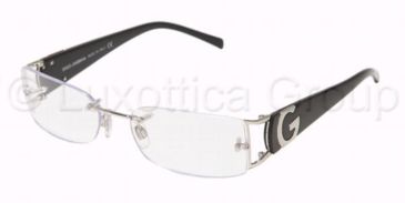 Image of Dolce&amp;Gabbana DG 1148 Eyeglasses Styles - Silver Frame w/Non-Rx 52 mm Diameter Lenses, 061-5217
