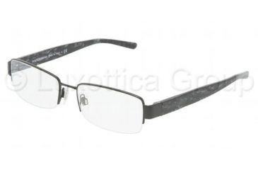Image of Dolce&amp;Gabbana DG 1178 Eyeglasses Styles - Shiny Black Frame w/Non-Rx 52 mm Diameter Lenses, 064-5218