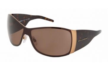 Image of Dolce&amp;Gabbana DG 2019M Sunglasses Styles - Antique Gold Frame / Brown Lenses, 068-73-0133