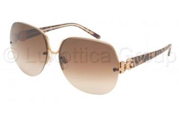 Image of Dolce&amp;Gabbana DG 2050B Sunglasses Styles - Antique Gold Frame / Brown Gradient Lenses, 154-13-6215