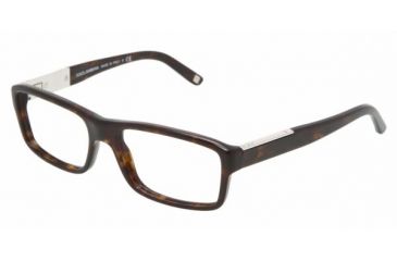 Image of Dolce&amp;Gabbana DG 3070 Eyeglasses Styles - Havana Frame w/Non-Rx 52 mm Diameter Lenses, 502-5217