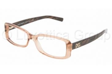 Image of Dolce&amp;Gabbana DG 3074 Eyeglasses Styles - Light Brown Frame w/Non-Rx 54 mm Diameter Lenses, 1524-5416