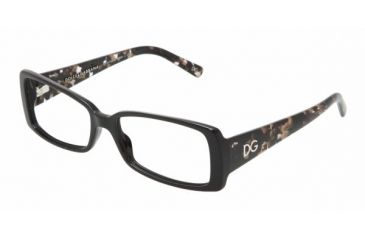 Image of Dolce&amp;Gabbana DG 3080 Eyeglasses Styles - Black Frame w/Non-Rx 53 mm Diameter Lenses, 1527-5316