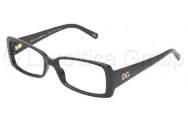 Image of Dolce&amp;Gabbana DG 3080 Eyeglasses Styles - 501 Black Frame w/Non-Rx 55 mm Diameter Lenses, 501-5516