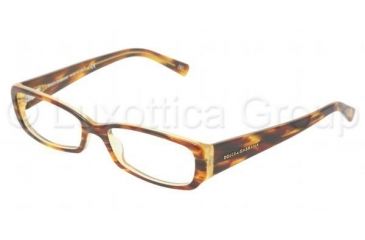Image of Dolce&amp;Gabbana DG3085 SV Prescription Eyeglasses - Havana/Yellow Frame / 53 mm Prescription Lenses, 928-5316