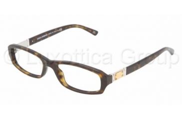 Image of Dolce&amp;Gabbana DG 3093 Eyeglasses Styles - Havana Frame w/Non-Rx 51 mm Diameter Lenses, 502-5116