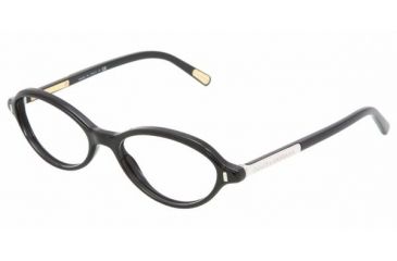 Image of Dolce&amp;Gabbana DG3105 SV Prescription Eyeglasses - Black Demo Lens Frame / 50 mm Prescription Lenses, 501-5016