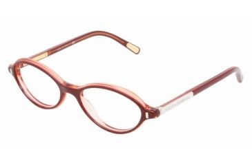 Image of Dolce&amp;Gabbana DG3105 SV Prescription Eyeglasses - Top Red Demo Lens Frame / 50 mm Prescription Lenses, 1536-5016