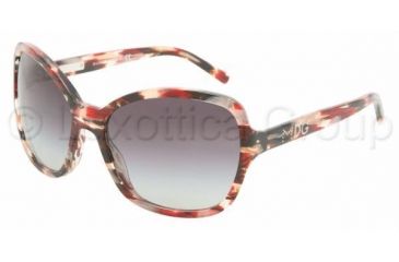 Image of Dolce&amp;Gabbana DG 4107 Sunglasses Styles - Red/Silver Gray Gradient Frame, 18148G-6117
