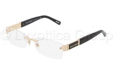 Image of Dolce&amp;Gabbana DG1210 Single Vision Prescription Eyewear 1040-5417 - Gold 
