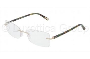 Image of Dolce&amp;Gabbana DG1222 Eyeglass Frames 488-5417 - Pale Gold Frame