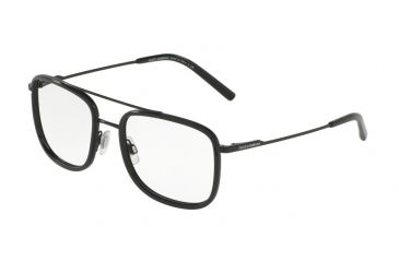 Image of Dolce&amp;Gabbana DG1288 Eyeglass Frames 1106-53 - Matte Black / Black Frame
