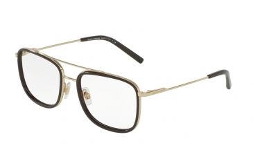 Image of Dolce&amp;Gabbana DG1288 Eyeglass Frames 488-53 - Pale Gold/Brown Frame