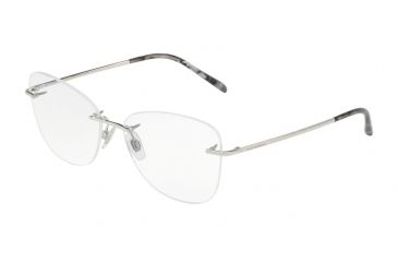 Image of Dolce&amp;Gabbana DG1299 Eyeglass Frames 05-54 - Silver Frame