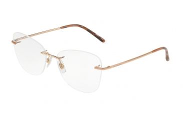 Image of Dolce&amp;Gabbana DG1299 Eyeglass Frames 1298-54 - Pink Gold Frame