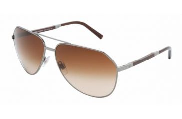Image of Dolce &amp; Gabanna DG2067 #04/13 - Gunmetal Frame, Brown Gradient Lenses