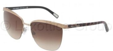 Image of Dolce&amp;Gabbana DG2104 Sunglasses 111113-5717 - Brown Frame, Brown Gradient Lenses
