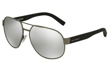 Image of Dolce&amp;Gabbana DG2147 Progressive Prescription Sunglasses DG2147-12766G-61 - Lens Diameter 61 mm, Frame Color Grey Rubber