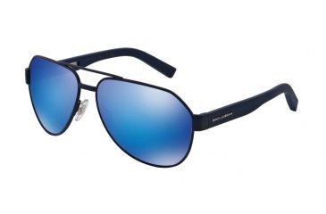 Image of Dolce&amp;Gabbana DG2149 Single Vision Prescription Sunglasses DG2149-127325-61 - Lens Diameter 61 mm, Frame Color Blue Rubber