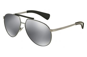 Image of Dolce&amp;Gabbana DG2152 Progressive Prescription Sunglasses DG2152-04-6G-61 - Lens Diameter 61 mm, Frame Color Gunmetal / Black