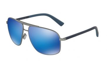 Image of Dolce&amp;Gabbana DG2154 Single Vision Prescription Sunglasses DG2154-126225-61 - Lens Diameter 61 mm, Frame Color Gunmetal Rubber
