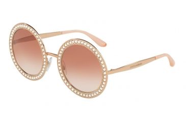 Image of Dolce&amp;Gabbana DG2170B Progressive Prescription Sunglasses DG2170B-129813-51 - Lens Diameter 51 mm, Frame Color Pink Gold