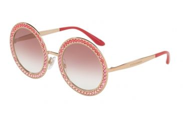 Image of Dolce&amp;Gabbana DG2170B Progressive Prescription Sunglasses DG2170B-12988D-51 - Lens Diameter 51 mm, Frame Color Pink Gold