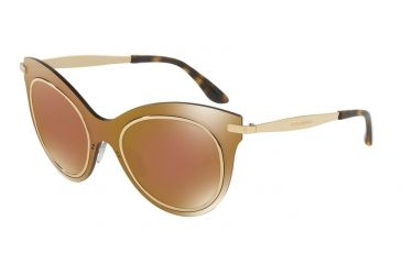 Image of Dolce&amp;Gabbana DG2172 Sunglasses 02/F9-51 - Brown Mirror Bronze Frame, Brown Mirror Bronze Lenses