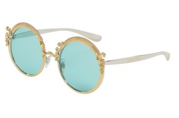 Image of Dolce&amp;Gabbana DG2177 Single Vision Prescription Sunglasses DG2177-02-65-53 - Lens Diameter 53 mm, Frame Color Gold