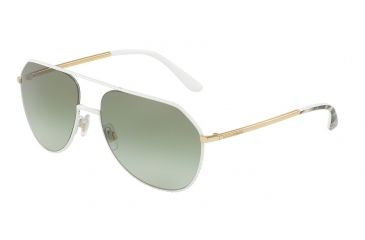 Image of Dolce&amp;Gabbana DG2191 Single Vision Prescription Sunglasses DG2191-011-8E-59 - Lens Diameter 59 mm, Frame Color White