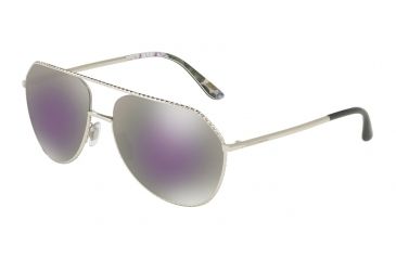 Image of Dolce&amp;Gabbana DG2191 Single Vision Prescription Sunglasses DG2191-05-25-59 - Lens Diameter 59 mm, Frame Color Silver