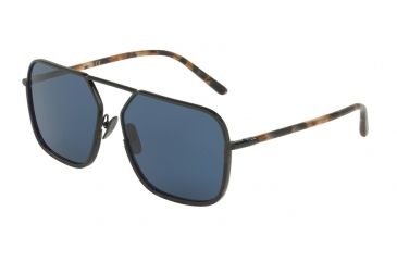 Image of Dolce&amp;Gabbana DG2193J Progressive Prescription Sunglasses, 59mm, Black/blue Havana, DG2193J-01-80-59-PRO