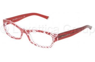 Image of Dolce&amp;Gabbana DG3115 Progressive Prescription Eyeglasses 1897-5117 - Red Lace 
