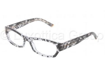 Image of Dolce&amp;Gabbana DG3115 Progressive Prescription Eyeglasses 1901-5317 - Black Lace Frame