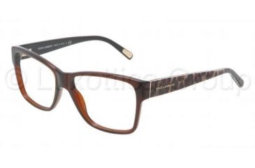 Image of Dolce&amp;Gabbana DG3126 Bifocal Prescription Eyeglasses 1830-5215 - Brown Frame