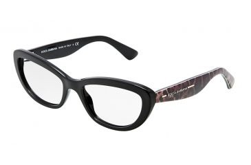 Image of Dolce&amp;Gabbana DG3127 Eyeglass Frames 2525-5317 - Black Frame