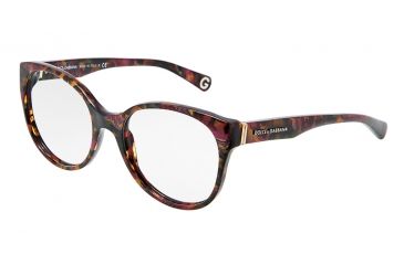 Image of Dolce&amp;Gabbana DG3128 Eyeglass Frames 1959-5318 - Flame Violet Frame, Demo Lens Lenses