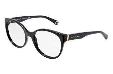 Image of Dolce&amp;Gabbana DG3128 Eyeglass Frames 501-5318 - Black Frame